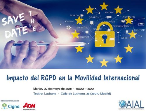 Save the date – Impacto del RGPD en la Movilidad Internacional